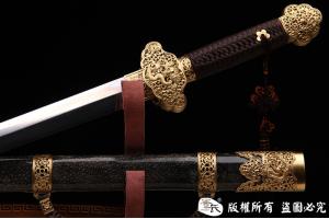 珍珠鱼皮尚方宝剑-典型清代剑