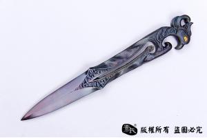 凤凰传奇 手工雕刻茶剑