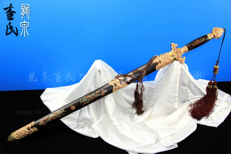 精装龙泉王者剑（纯古法独家手工制作，黄铜，白铜，紫铜装饰）-极品