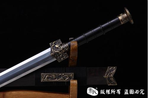 花纹钢烧刃八面汉剑