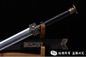 花纹钢烧刃八面汉剑